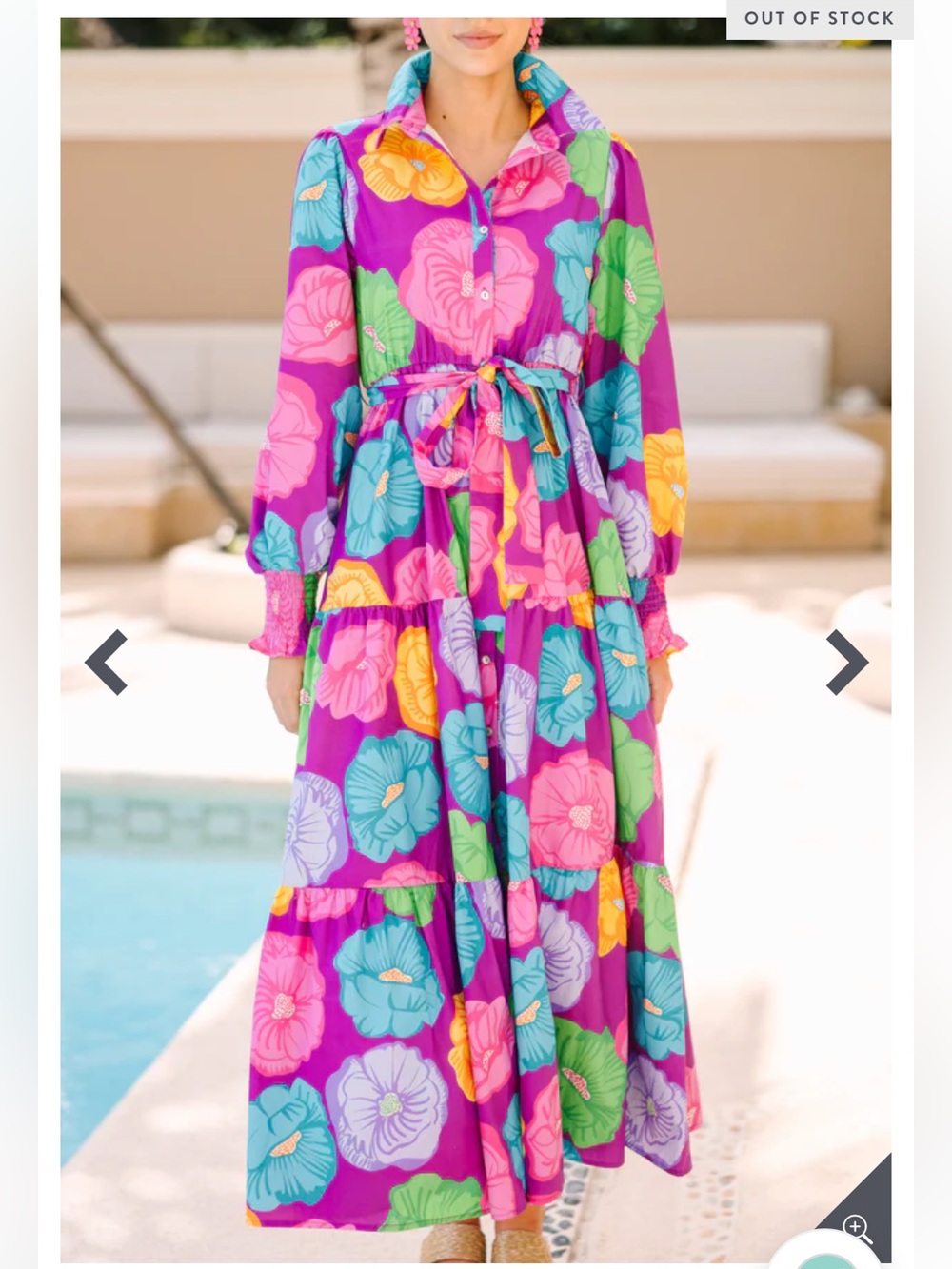 Field Of Poppies Multicolored Maxi Dress - Picture 10 of 14